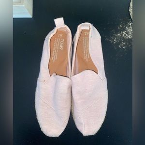 TOMS pink shoes - size 7